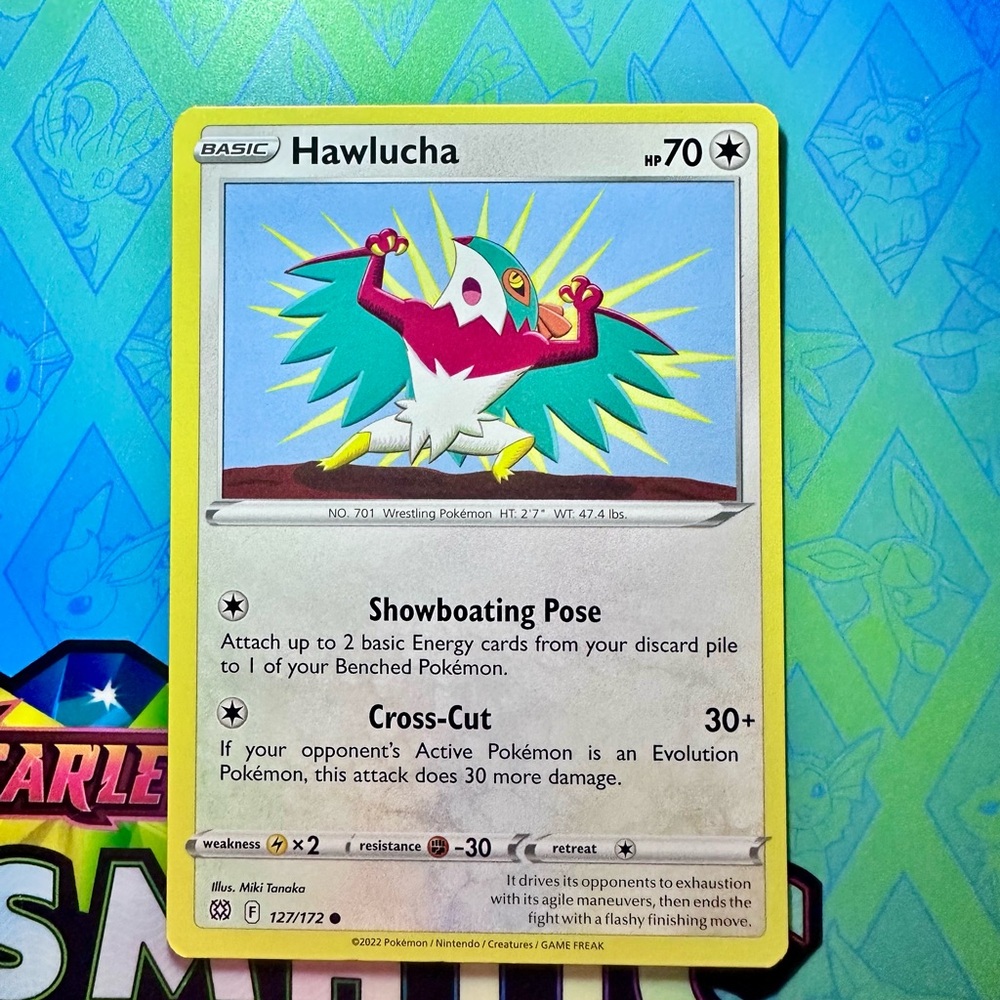 hawlucha (127/172) - common — pokémon: brilliant stars